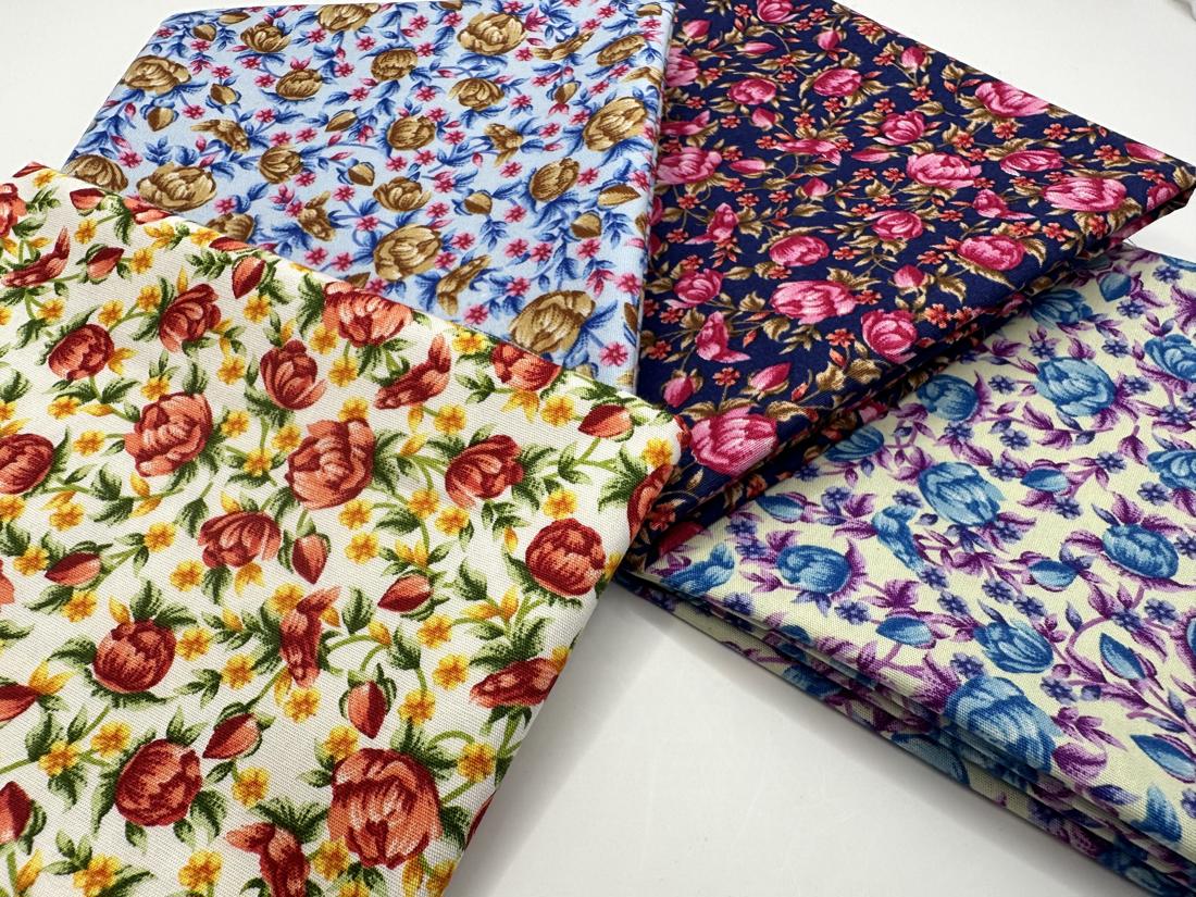 Vintage Floral Fat Quarter Bundle 100% Cotton