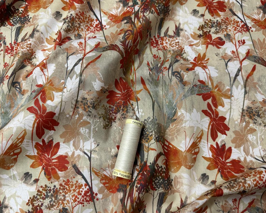 Reflections of Autumn II by Jason Yenter for In The Beginning Fabrics Butterfly 100% Cotton