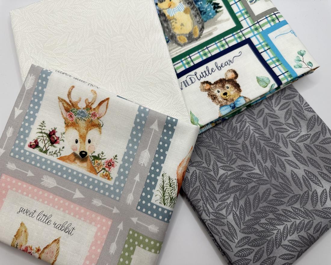 Forest Friends By Audrey Jeanne Roberts for 3 Wishes Fat Quarter Bundle 100% Cotton