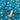 Daisy Spot on a Teal Background Poly Cotton