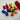 Multi Color Painted Mini Wooden Spools x 14 pieces