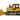 Bulldozer Iron On or Sew on Embroidered Fabric Motif