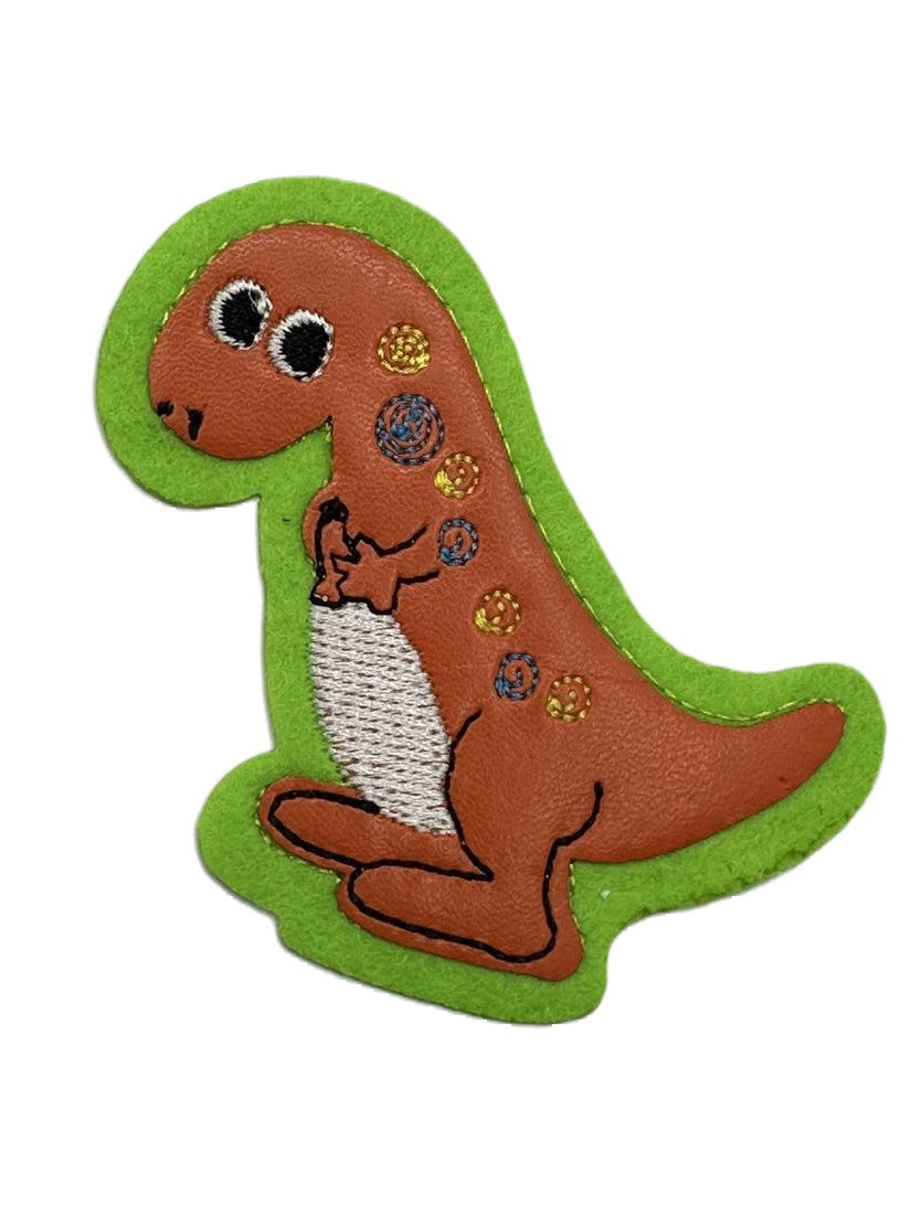 Cute Dinosaur Iron On or Sew on Embroidered Fabric Motif