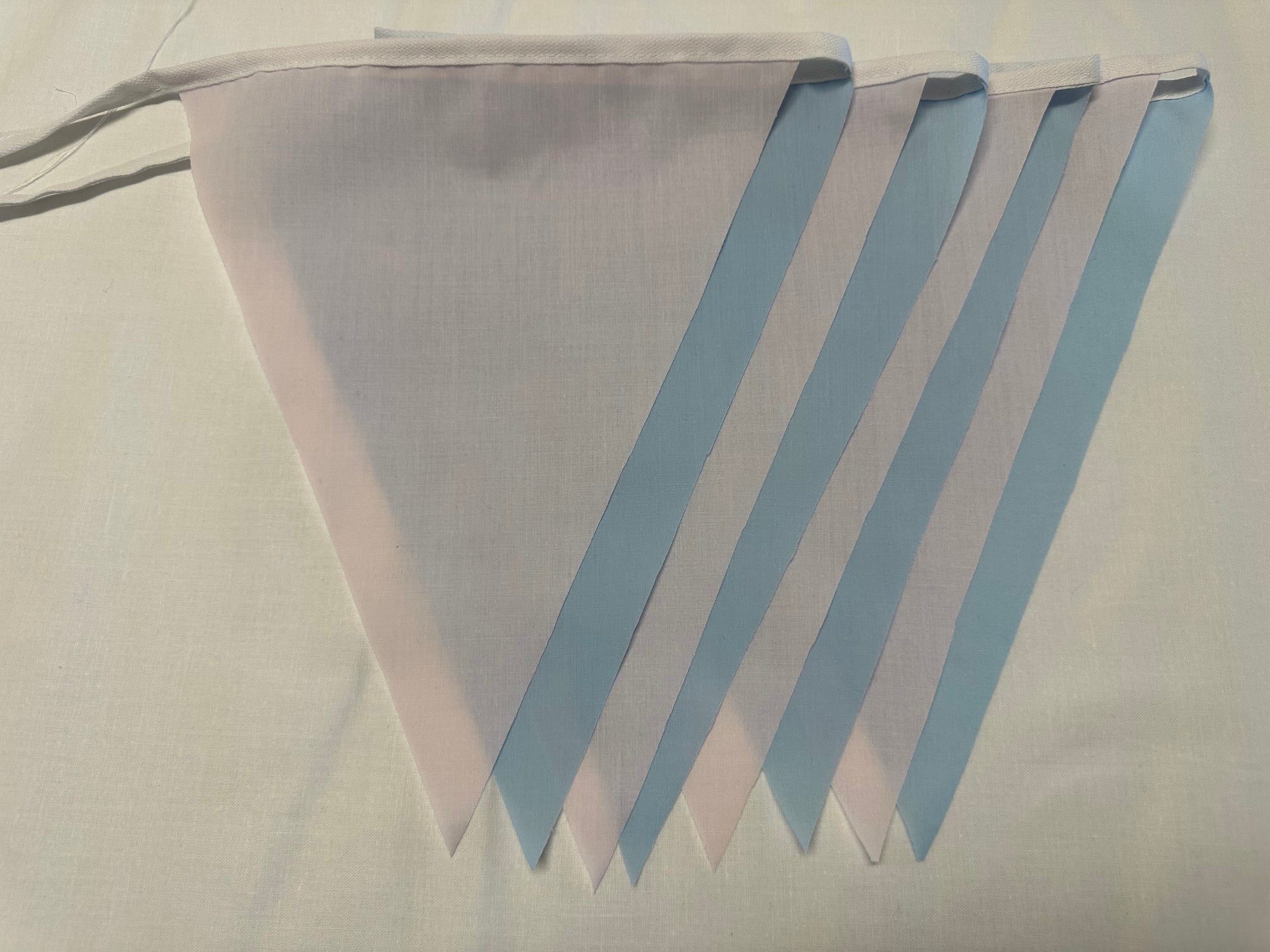 Basic Bunting Pink & Blue Flags