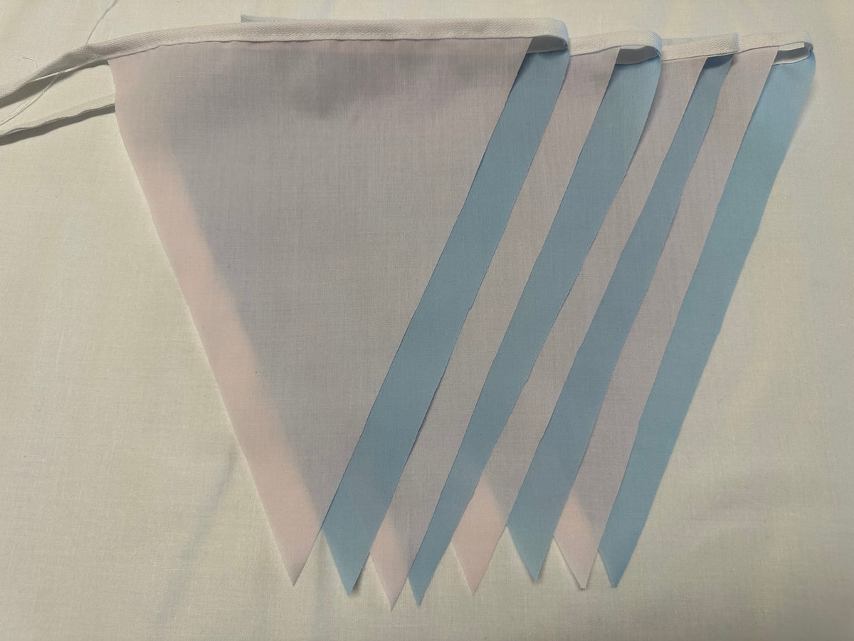Basic Bunting Pink &amp; Blue Flags