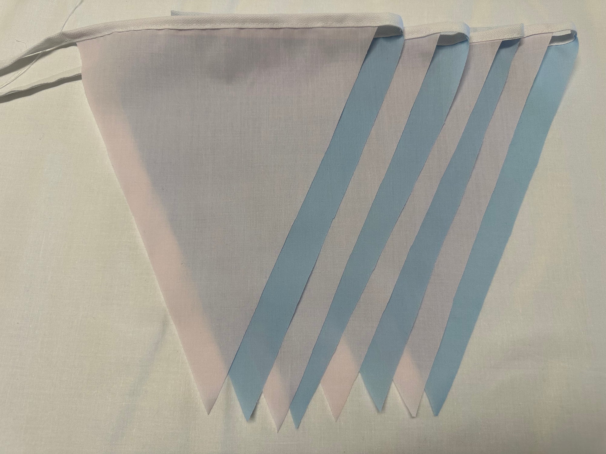 Basic Bunting Pink & Blue Flags