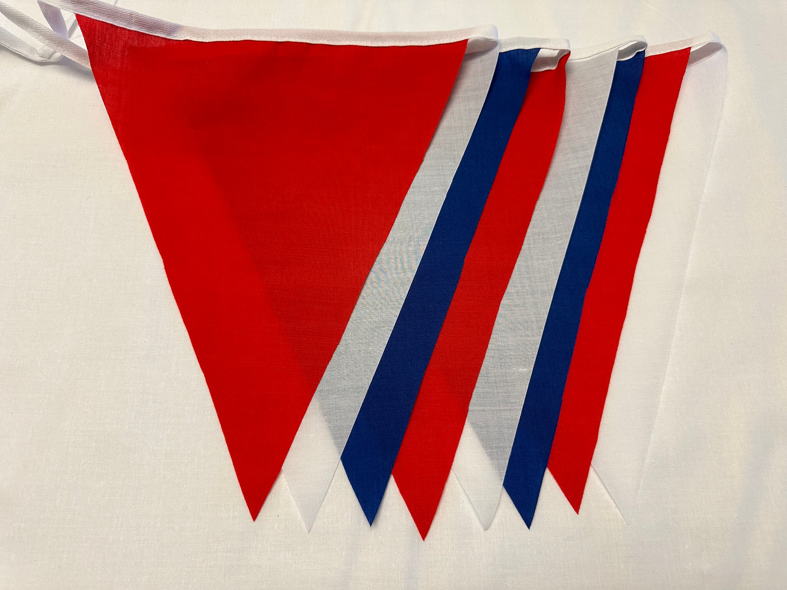 Basic Bunting Red White & Blue Flags The Little Fabric Shop