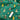 Gonks & Daisies on a Green Background Poly Cotton