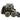 Camouflage Front Loader Iron On or Sew on Embroidered Fabric Motif