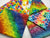 Bright Printed Designs Rainbow Mix Digital 100% Cotton Fat Quarter Bundle