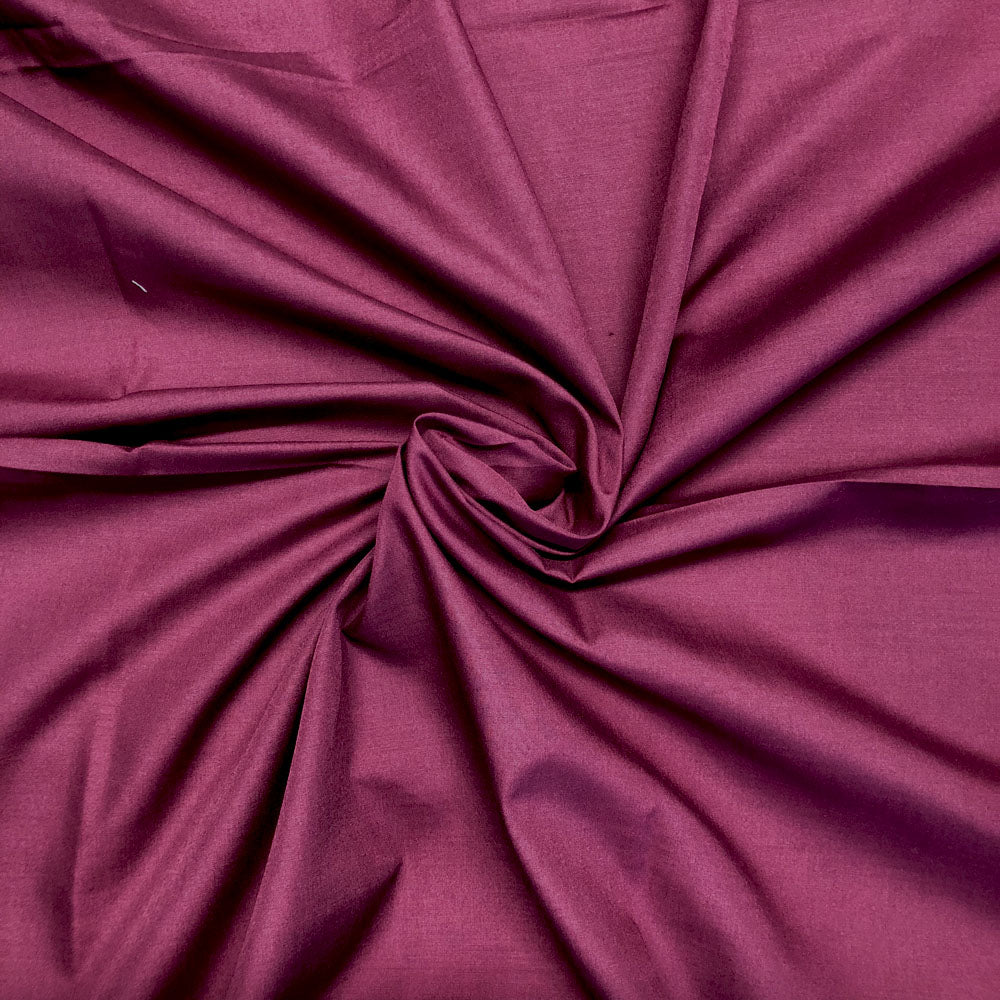 Plain Burgundy Poly Cotton