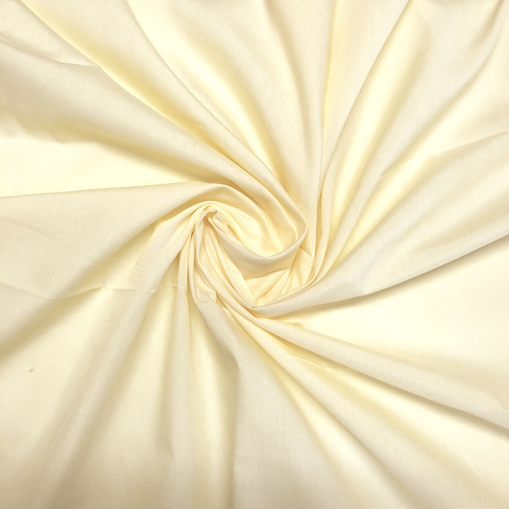 Plain Cream Poly Cotton