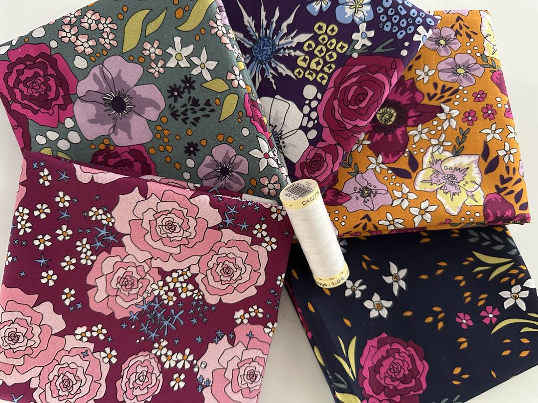 Midnight Meadows By The Crafty Lass Fat Quarter Bundle 100% Cotton Digital Prints