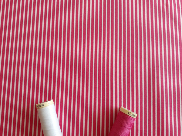 Candy Stripe Linen Fabric Light Cotton Material Cute Striped White Lines  Home Decor, Dressmaking - 59 or 150cm wide