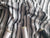 Safari Stripe Black Sliver Grey & White 100% Cotton