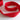 Plain Red Webbing Cotton Acrylic Mix 30mm wide