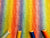 Rainbow Vertical Stripe Glitter Effect all the Colors of the Rainbow Digital Print 100% Cotton