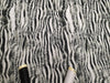 Animal Skin Zebra Design Black & White Digital Print 100% Cotton