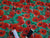 Field of Bright Red Poppies on a Green Background Digital Print 100% Cotton