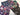 Set of five hip hop floral mix fat quarter cotton fabric squares with vibrant and dark floral patterns for quilting and crafts