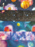 Galaxy Planets & Stars Bright Digital Print Quarter Bundle 100% Cotton
