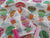 Cute Little Jungle Animals & Hot Air Baloons Multi Colors on a White Background Poly Cotton
