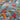 Cute Little Jungle Animals & Hot Air Baloons Multi Colors on a Aqua Background  Poly Cotton