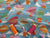 Cute Little Jungle Animals & Hot Air Baloons Multi Colors on a Aqua Background  Poly Cotton