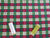 Christmas Holiday Wonder Red Green & White Check By 3 Wishes 100% Cotton