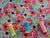 Joy Blooms Tossed Posies Bright Multi Color Design By 3 Wishes Digital Print 100% Cotton