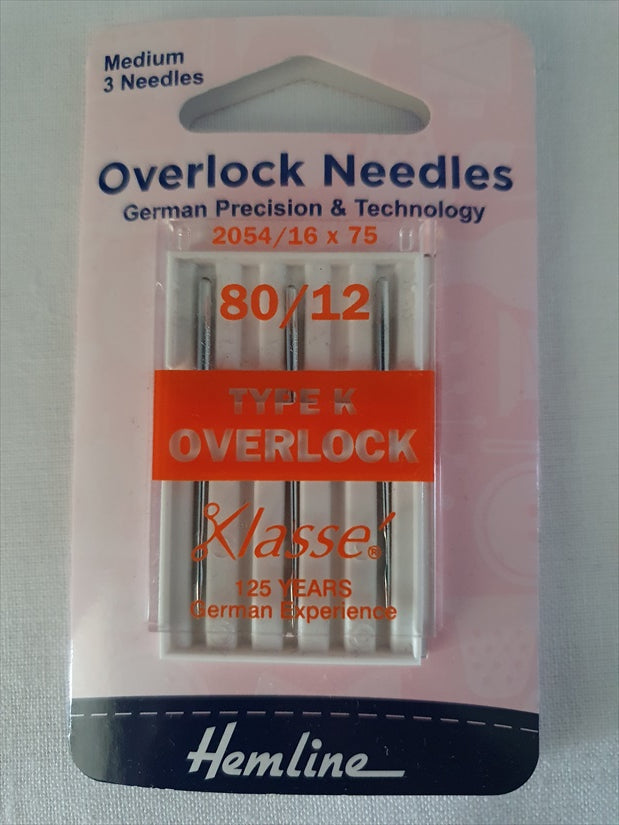 Hemline Overlocker Machine Needles Type K