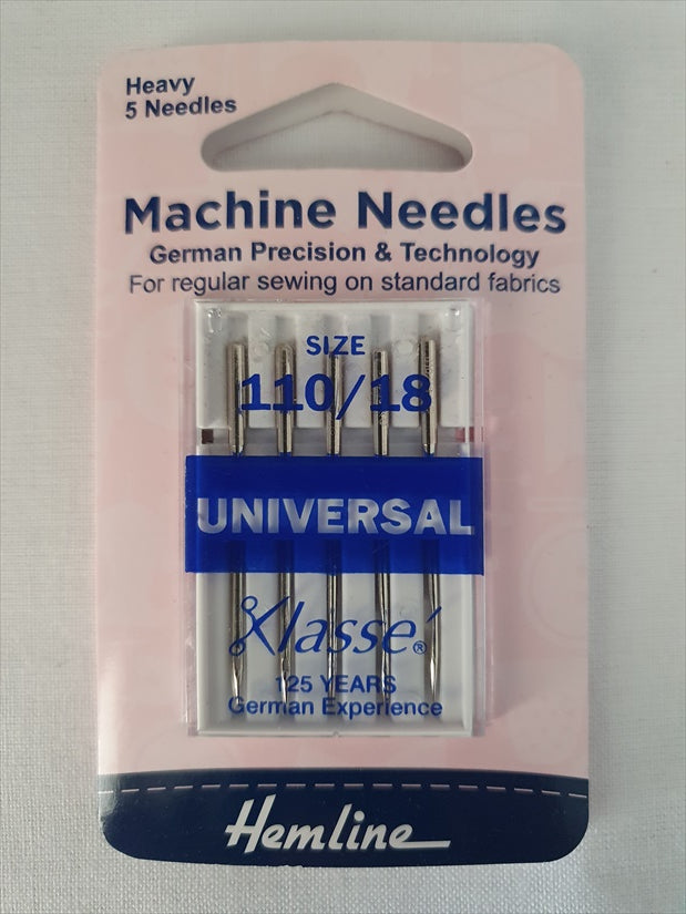 Hemline Assorted Heavy Machine Needles 110/18