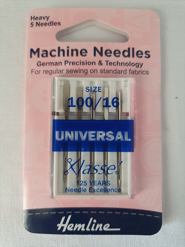 Hemline Assorted Heavy Machine Needles 100/16