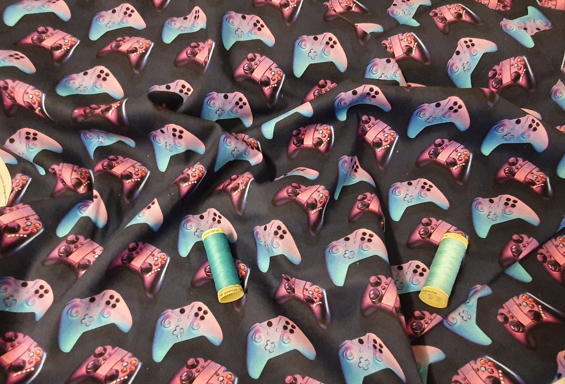 VR Gamer Controllers Digitally Printed 100% Cotton