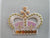 Queens Crown Iron On or Sew on Embroidered Fabric Motifs