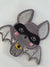 Cute Superhero Bat Iron On or Stick on Embroidered Fabric Motif