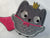 Cute Superhero Owl Iron On or Stick on Embroidered Fabric Motif