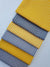 Stars Stripes & Pin Spots Mid Grey & Yellow Mix Fat Quarter Bundle 100% Cotton
