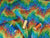 Rainbow Fur Print Bright Multi Colors Digitally Printed 100% Cotton