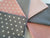 Stars Stripes & Pin Spots Pink & Grey Mix Fat Quarter Bundle 100% Cotton