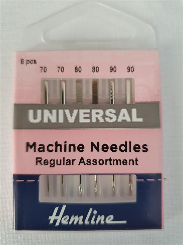 Hemline Medium Sewing Machine Needles 70-90