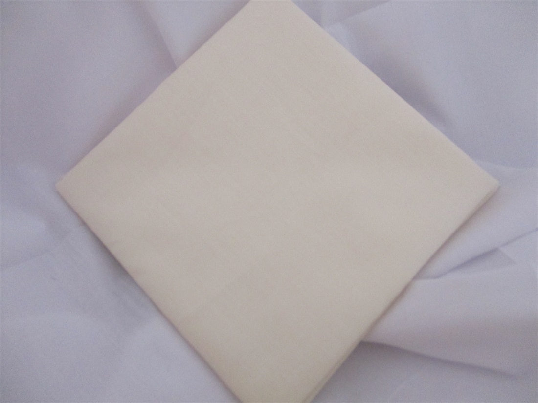 Plain Cream Poly Cotton