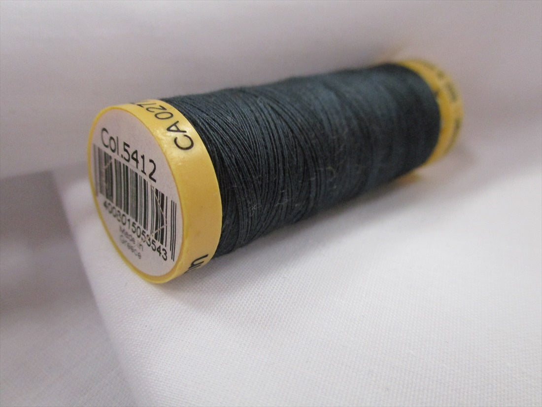 Gutermann 5412 Navy Natural Cotton Sewing Thread
