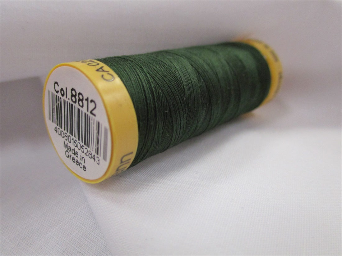 Gutermann 8812 Bottle Green Natural Cotton Sewing Thread
