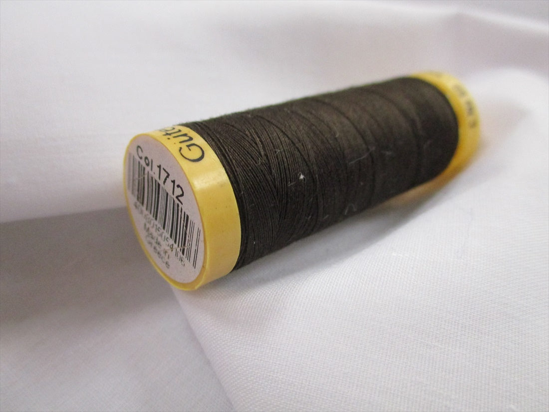 Gutermann 1712 Dark Brown Natural Cotton Sewing Thread