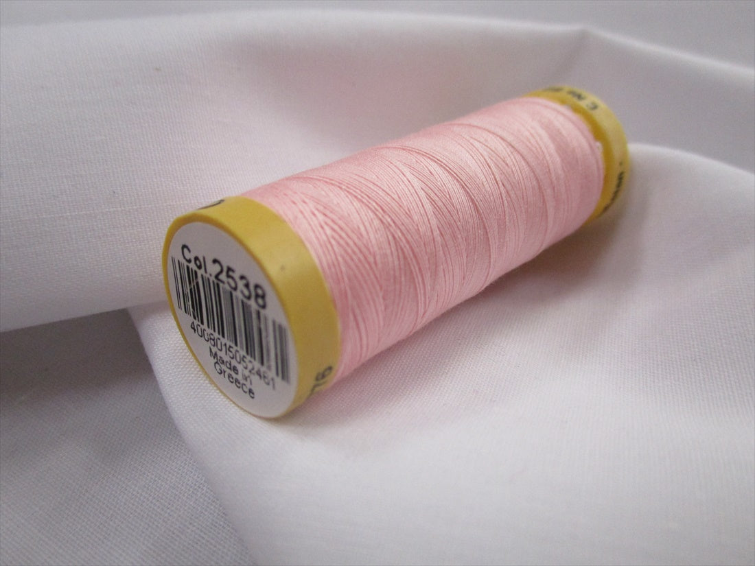 Gutermann 2538 Baby Pink Natural Cotton Sewing Thread