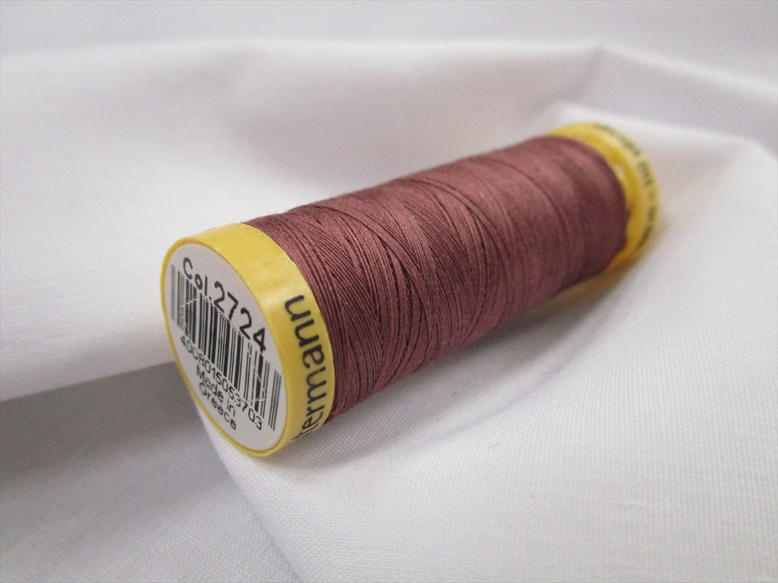 Gutermann 2724 Dusky Pink Dark Natural Cotton Sewing Thread