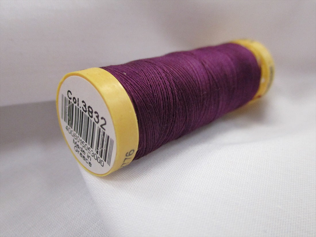 Gutermann 3832 Plum Natural Cotton Sewing Thread