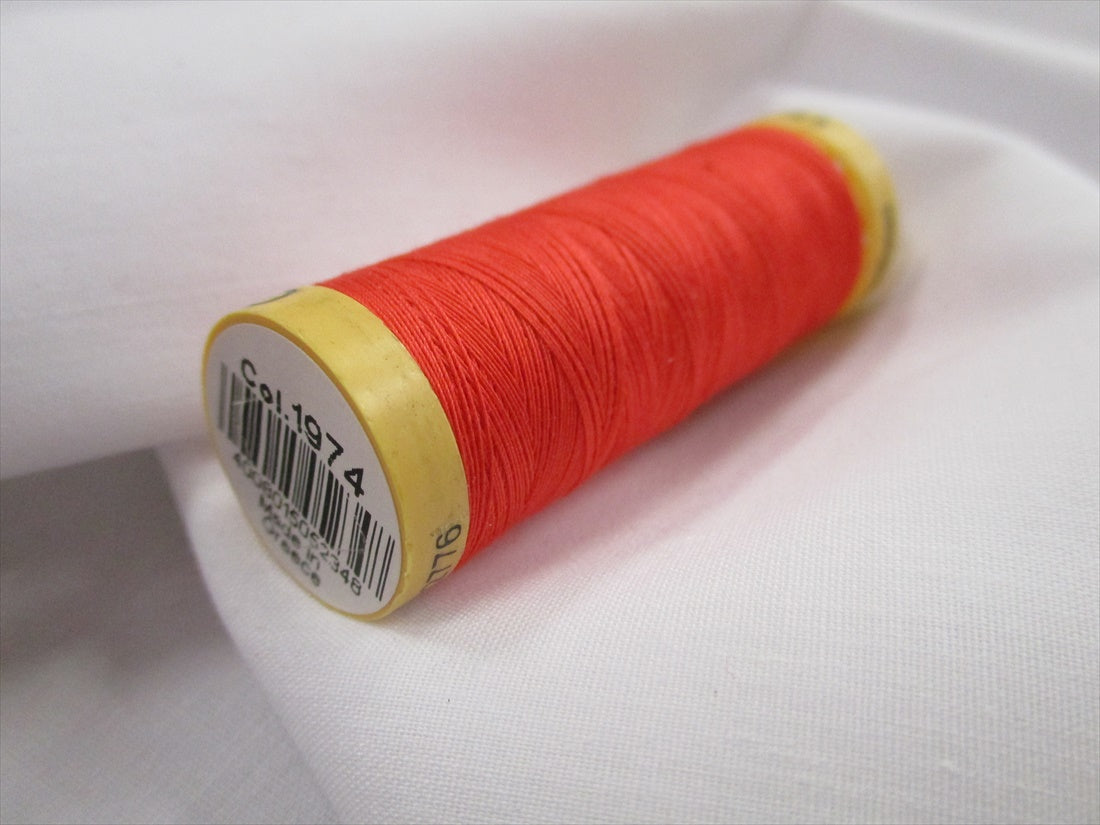 Gutermann 2074 Bright Red Natural Cotton Sewing Thread