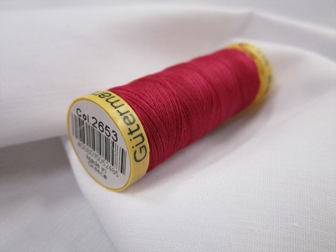 Gutermann 2653 Rasberry Natural Cotton Sewing Thread